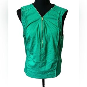 Calvin Klein 1X Sleeveless Green Top